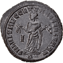 Bronze Groß Follis Kaiser Maximinus II. (305-313 n. Chr. | Letzter offizieller Pharao)