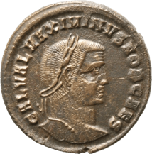 Bronze Groß Follis Kaiser Maximinus II. (305-313 n. Chr. | Letzter Pharao)
