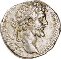 Silber Denar Kaiserpaar Septimius Severus und Julia Domna (187-211 n. Chr.)