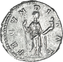 Silber Denar Kaiserin Faustina Junior (145-175 n. Chr. | Gemahlin des Philosophenkaisers)