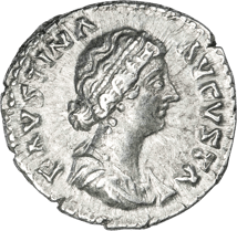 Silber Denar Kaiserin Faustina Junior (145-175 n. Chr. | Gemahlin des Philosophenkaisers)