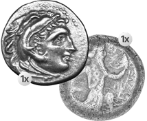Silber Satz Schlacht bei Gaugamela (331 v. Chr. | Alexander der Große und Dareios III.)