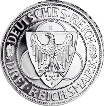 3 Reichsmark Rheinland-Räumung (1930 | Weimarer Republik)