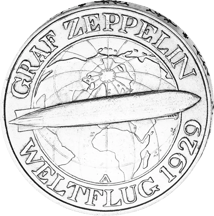 3 Reichsmark Graf Zeppelin (1930 | Gedenkmünze zur Weltumrundung)