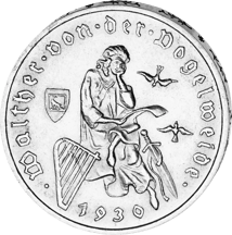 3 Reichsmark Walther von der Vogelweide (1930 | Weimarer Republik)