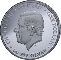 1 Unze Silber Lunar Jahr der Ziege 2027 (Auflage: 888 | Teilvergoldet | Black Proof)