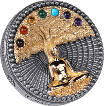 3 Unze Silber Lebensbaum Buddha 2026 (Auflage: 777 | Teilvergoldet | Prooflike)