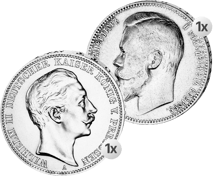 Silber "Willy" & "Nicky" Satz (1868-1918 | Cousins im Krieg und Frieden)