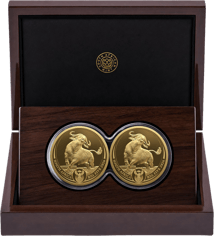 2 x 1/4 Unze Gold Big Five III Büffel 2026 Doppelkapsel (Auflage: 100 | Polierte Platte)