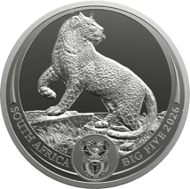 1 kg Silber Big Five III Leopard 2026 (Auflage: 100)