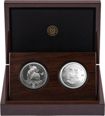 Big Five III Silber Krügerrand Privymark Set Büffel 2026 (Auflage: 1.000 | Polierte Platte)