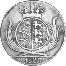 6 Kreuzer Kingdom of Württemberg (1806-1814 | in the Confederation of the Rhine alongside Napoleon)