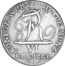6 Kreuzer Kingdom of Württemberg (1806-1814 | in the Confederation of the Rhine alongside Napoleon)