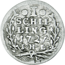 1 Schilling Free and Hanseatic City of Hamburg (1725-1868 | with City Coat of Arms)