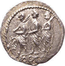 Silber Drachme Römischer Konsul mit Liktoren (ca. 1 Jhd. v. Chr. | Stadt Olbia am Schwarzen Meer)