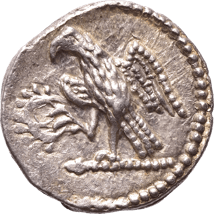 Silber Drachme Römischer Konsul mit Liktoren (ca. 1 Jhd. v. Chr. | Stadt Olbia am Schwarzen Meer)