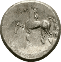 Celtic Tetradrachm Pearl Diadem and Horse of Epona (ca. 2nd-1st century BC | Eastern Noricum)