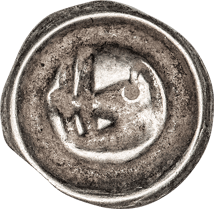Silver Hollow Penny Boar with Tusks (14th-15th Century | Silesian Trade Coin of the Middle Ages)
