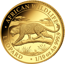 1/10 Unze Gold African Wildlife Leopard 2026 (Auflage: 3.000)