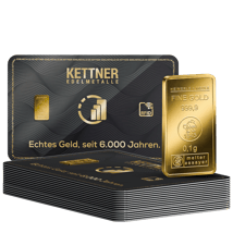 25 x 0,1g Goldbarren Heimerle und Meule (Kettner Edelmetalle)