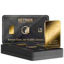 25 x 1/100 Unze Goldbarren Heimerle und Meule (Kettner Edelmetalle)