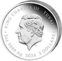 3 Unze Silber Imperial Vermilion Phoenix 2026 (Auflage: 500 | Polierte Platte)