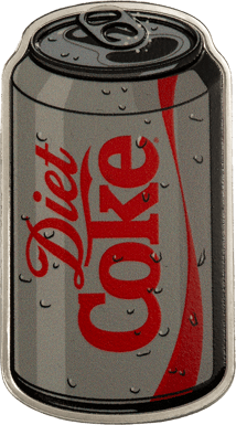 1 Unze Silber Diät Cola Shaped Coin (Auflage: 4.000)