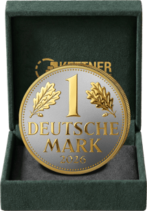 1 Unze Silber Deutsche Mark 2026 (Auflage: 100 | teilvergoldet | Reverse Proof)