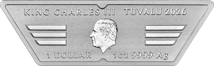 1 Unze Silber 40 Jahre Top Gun Shaped Coin 2026 (Auflage: 2.500)