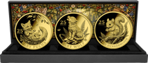 Crías de Animales del Bosque Alemán – Set de 3 Monedas de Oro 2026 (Tirada: 250 | Prueba (Proof))