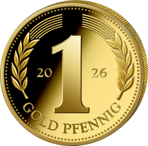 0,5g Gold Pfennig 2026 (Auflage: 1.000 | Polierte Platte)