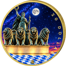 1 Unze Silber Bayern bei Nacht - Siegestor 2026 (Auflage: 100)