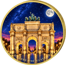 1 Unze Silber Bayern bei Nacht - Siegestor 2026 (Auflage: 100)
