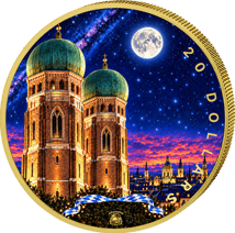 1 Unze Silber Bayern bei Nacht - Frauenkirche 2026 (Auflage: 100)