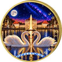 1 Unze Silber Bayern bei Nacht - Schloss Nymphenburg 2026 (Auflage: 100)