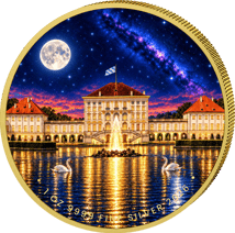 1 Unze Silber Bayern bei Nacht - Schloss Nymphenburg 2026 (Auflage: 100)