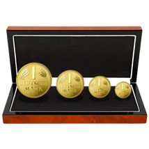 Deutsche Mark 4 Gold Coins Fractional Set Reverse Proof 2026 (Mintage: 99 | Proof Design)