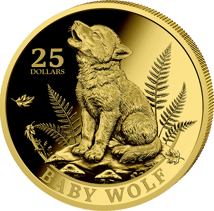 1/200 onza de oro Baby Wolf 2026 (tirada: 1.000 | proof)