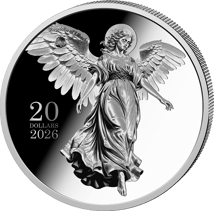 1 onza de plata Ángel de la Guarda 2026 (tirada: 500 | 65mm | proof)
