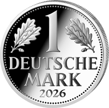 1 onza de plata Deutsche Mark 2026 (tirada: 500 | 65mm | proof)