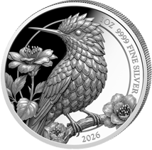 1 onza de plata Colibrí 2026 (tirada: 500 | Prisma | proof)