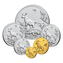 Jahr der Ziege 2027 Lunar 3 Serie (Perth Mint Gold und Silber Anlagestaffel)