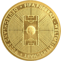 Die deutsche Fußball Gold WM Kollektion (100 Euro Goldmünze WM 2005 · FIFA Pokal 2026 · Weltmeister 1990)