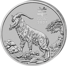 1 Unze Platin Lunar III Ziege 2027 (Auflage: 5.000)