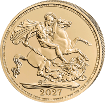 1/2 Pfund Gold Sovereign Charles III 2027