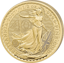1/2 Unze Gold Britannia 2027 (40. Jubiläums-Edition)