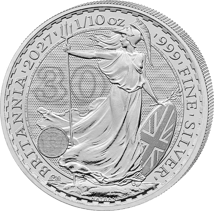 1/10 oz Silver Britannia 2027 (30th Anniversary Edition)