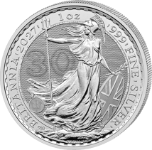 1 oz Silver Britannia 2027 (30th Anniversary Edition)