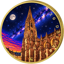 1 Unze Silber Baden-Württemberg bei Nacht - Freiburger Münster 2026 (Auflage: 100)