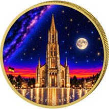 1 Unze Silber Baden-Württemberg bei Nacht - Ulmer Münster 2026 (Auflage: 100)
